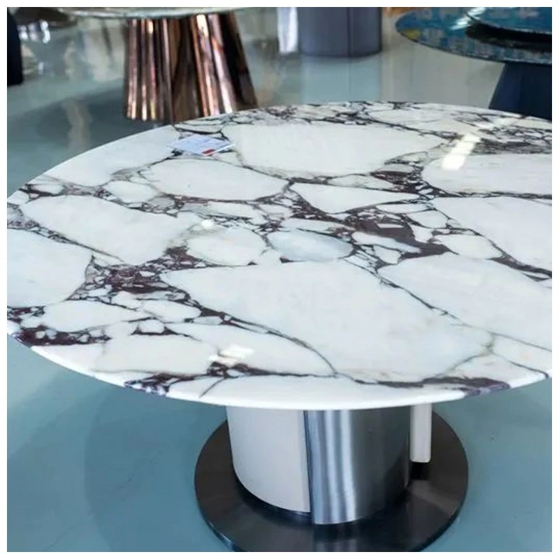 Calacatta Viola Marble Round Tables Calacatta Viola Marble Round Tables
