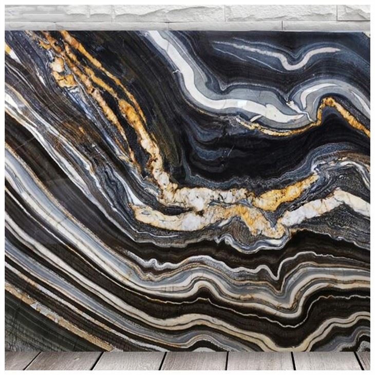 Gold Waves Quartzite Slab
