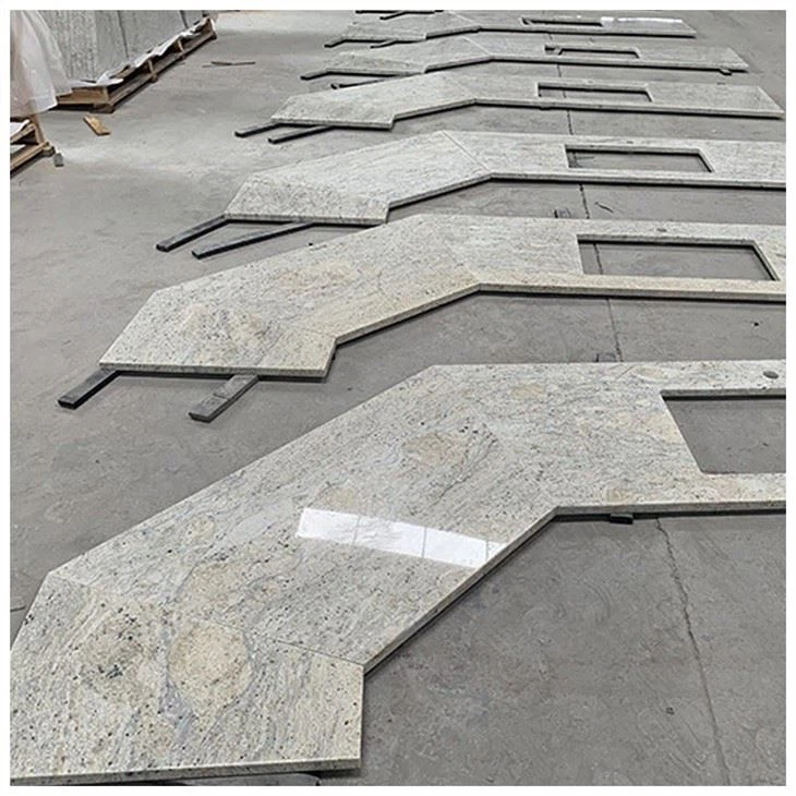 New River White Granite Kitchen Countertops