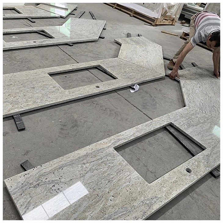 New River White Granite Countertop Slabs