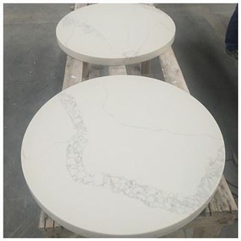 Yuvarlak Kuvars Masa Üstleri