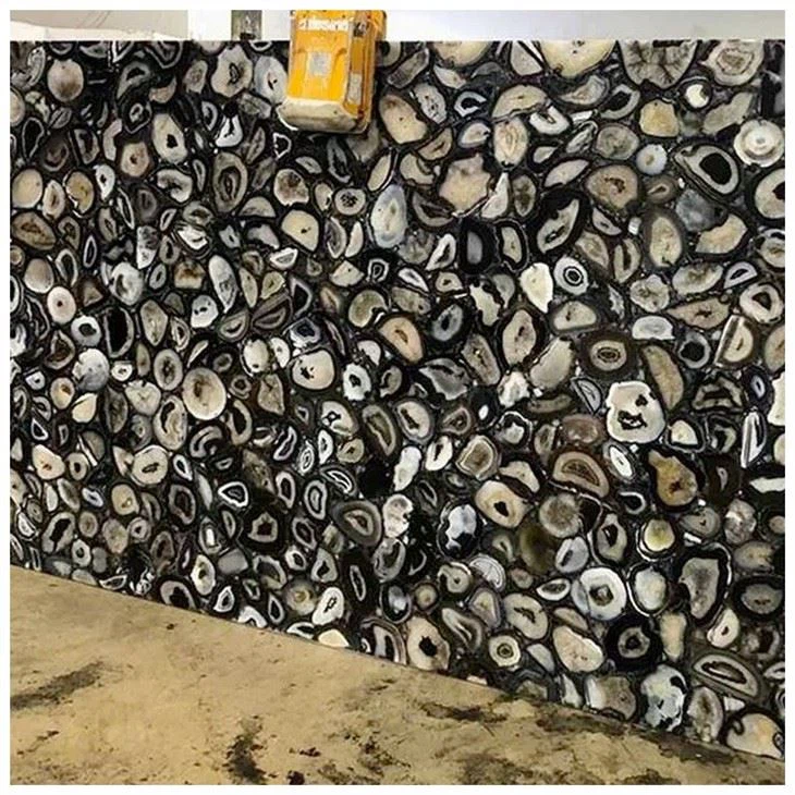 Banded Black Agate Slab