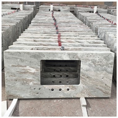 Fantazi Kahverengi Mermer Vanity Tabla