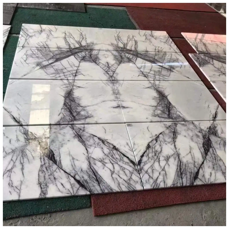 Milas Lilac White Marble Tile