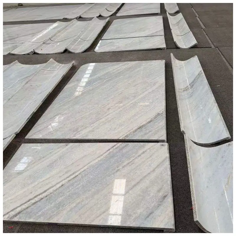 Azul Calcite Marble Polished Tiles
