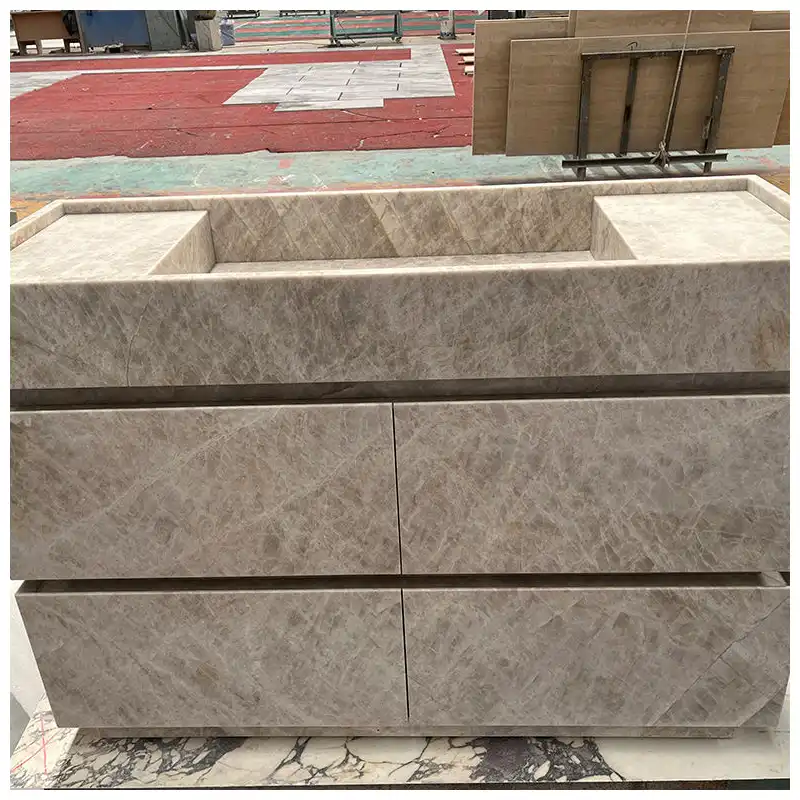Taj Mahal Quartzite Floorstanding Vanity Units
