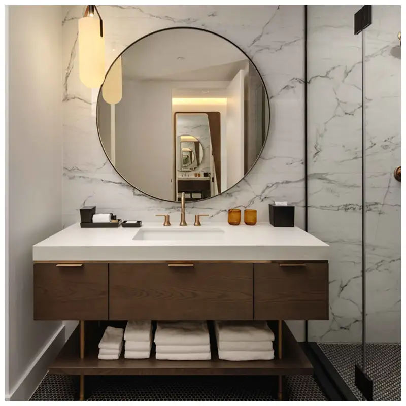 Otel Banyo Vanity Paketleri: Üstler, Dolaplar, Lavabolar, Boyutlar ve Proje K...