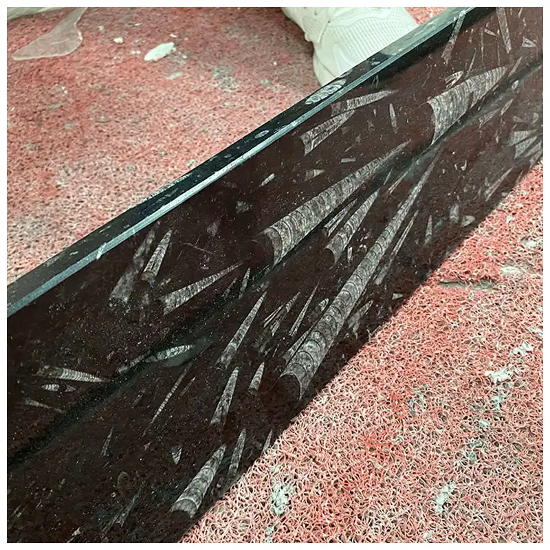 Fossil Black Marble Window Sill Tiles Fossil Black Marble Window Sill Tiles