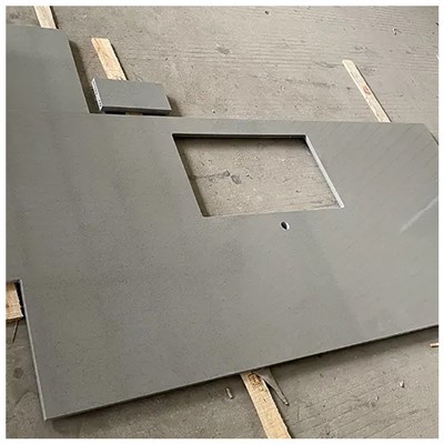 Saf gri kuvars tezgahı